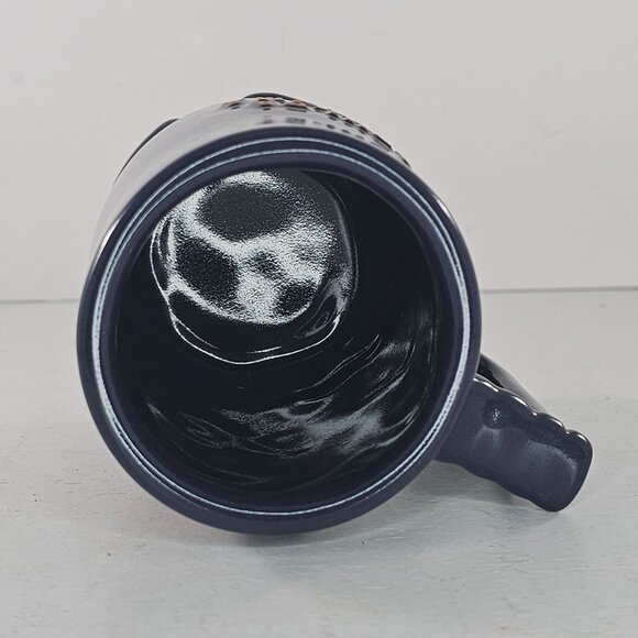 Vintage Frankoma Rotary International Mug Sapulpa Oklahoma Navy Blue Cup - Picture 6 of 9